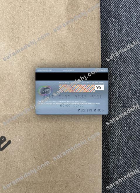 United Kingdom Barclays bank mastercard photolook back